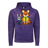 Cloud Purple zootopia duo chibi Vintage Hoodie - artisFamous