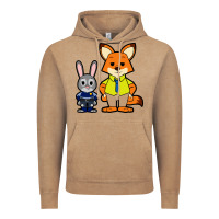 Vintage Coffee zootopia duo chibi Vintage Hoodie - artisFamous