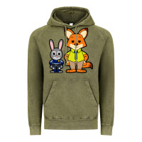 Vintage Olive zootopia duo chibi Vintage Hoodie - artisFamous
