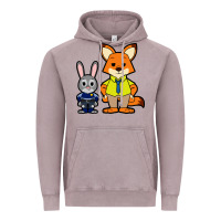 Zootopia Duo Chibi Vintage Hoodie | Teevron