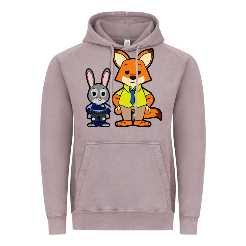 Zootopia Duo Chibi Vintage Hoodie by artisFamous | Teevron