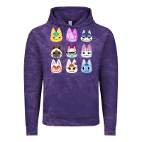 Cloud Purple animal crossing cute cats animal crossing new horizons Vintage Hoodie - artisFamous