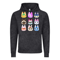 Vintage Black animal crossing cute cats animal crossing new horizons Vintage Hoodie - artisFamous