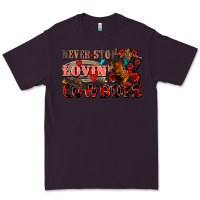 Plum Never stop lovin cowboys Premium Tee - FaDigitalArtStudio