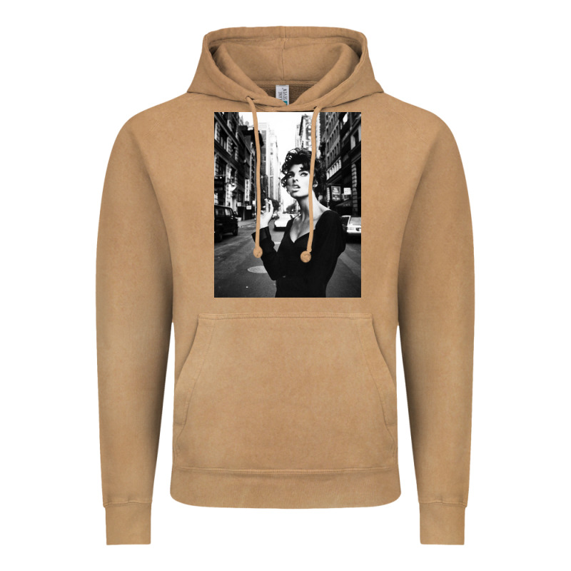 Linda Evangelista Fashion Model Vintage Hoodie by artisFamous | Teevron