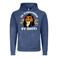 Vintage Denim surrounded by idiots book Vintage Hoodie - artisFamous