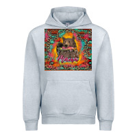 Heather Grey mama bear leopard and aztec Urban Hoodie - RanaPortraitStore