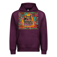 Mauve Wine mama bear leopard and aztec Urban Hoodie - RanaPortraitStore