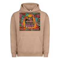 Pigment Burro mama bear leopard and aztec Urban Hoodie - RanaPortraitStore