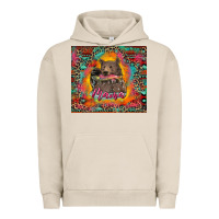 Pigment French Oak mama bear leopard and aztec Urban Hoodie - RanaPortraitStore