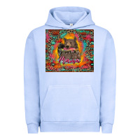 Pigment Grape Ice mama bear leopard and aztec Urban Hoodie - RanaPortraitStore
