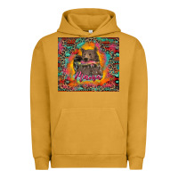 Pigment Peanut Butter mama bear leopard and aztec Urban Hoodie - RanaPortraitStore