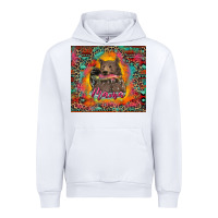 White mama bear leopard and aztec Urban Hoodie - RanaPortraitStore