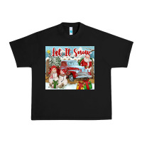 Black Let It Snow Tumbler Urban Heavy Tee - FaDigitalArtStudio