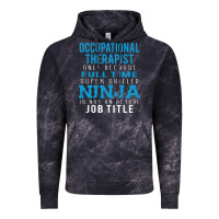 Cloud Black occupational therapist because ninja is not a job title Vintage Hoodie - DesigneFamous