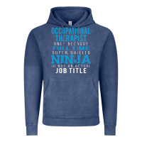 Vintage Denim occupational therapist because ninja is not a job title Vintage Hoodie - DesigneFamous