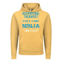 Vintage Mustard occupational therapist because ninja is not a job title Vintage Hoodie - DesigneFamous