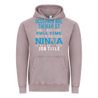 Vintage Zinc occupational therapist because ninja is not a job title Vintage Hoodie - DesigneFamous