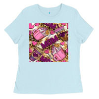 Mom Coffee Cups With Leopard Digital Paper Ladies Tee | Teevron