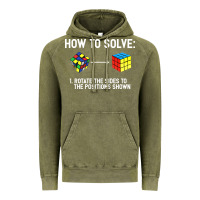 Vintage Olive youth rubiks cube rotate the sides to the position shown cube Vintage Hoodie - DesigneFamous