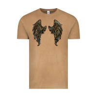 Vintage Camel leopard camouflage wings Vintage Tee - RanaPortraitStore