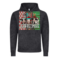 Vintage Black mooey Christmas Vintage Hoodie - CowhideDigitalArt