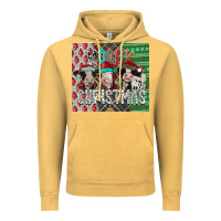 Vintage Mustard mooey Christmas Vintage Hoodie - CowhideDigitalArt
