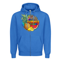 True Royal hello summer pineapple Zipper Hoodie - JahusDesignShop