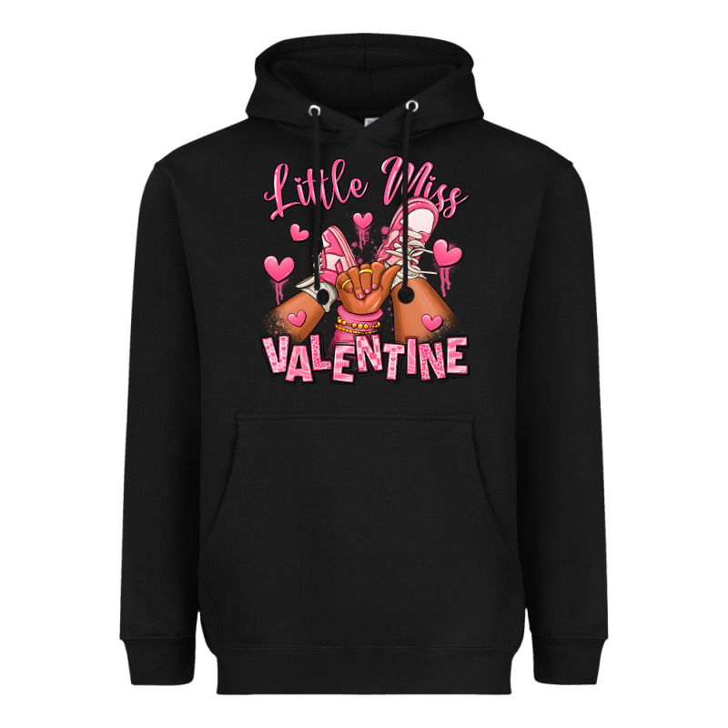 Little Miss Valentine Afro Kid Sneakers Heavyweight Hoodie by RanaPortraitStore | Teevron