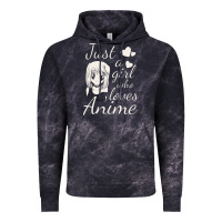 Cloud Black just a girl who loves anime Vintage Hoodie - DesigneFamous