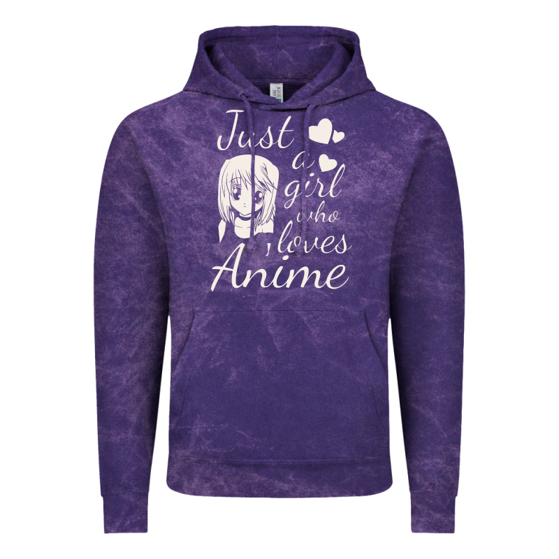 Just A Girl Who Loves Anime Vintage Hoodie by DesigneFamous | Teevron