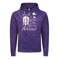 Cloud Purple just a girl who loves anime Vintage Hoodie - DesigneFamous