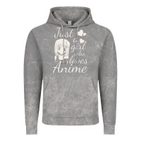 Cloud Rock just a girl who loves anime Vintage Hoodie - DesigneFamous