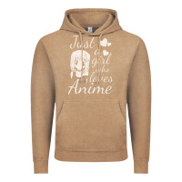Vintage Coffee just a girl who loves anime Vintage Hoodie - DesigneFamous