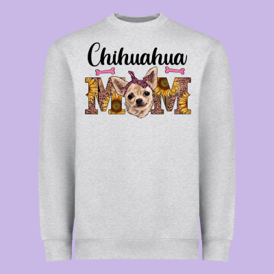 Western Chihuahua Mom Heavyweight Sweatshirt Designed By Ranaportraitstore
