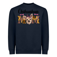 Navy western chihuahua mom Heavyweight Sweatshirt - RanaPortraitStore