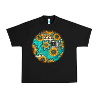 Black Round western pattern Urban Heavy Tee - Jasminsmagicworld