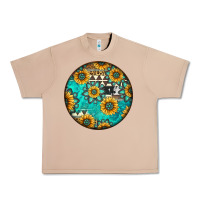 Burro Round western pattern Urban Heavy Tee - Jasminsmagicworld