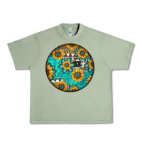 Round Western Pattern Urban Heavy Tee | Teevron