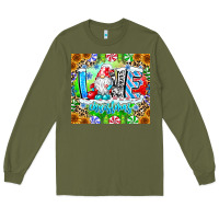 Army Green Love Christmas gnome Long Sleeve Tee - CowhideDigitalArt