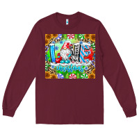 Burgundy Love Christmas gnome Long Sleeve Tee - CowhideDigitalArt