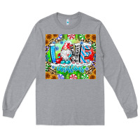 Heather Grey Love Christmas gnome Long Sleeve Tee - CowhideDigitalArt