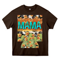 Chocolate Brown Western Mama can cooler Mother's Day Heavy Core Tee - HowdyJamesFarm