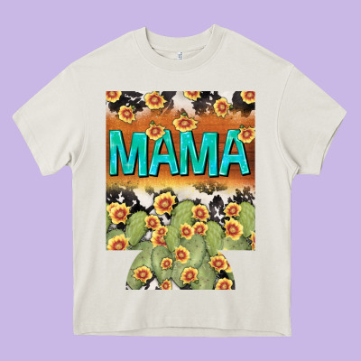 Western Mama Can Cooler Mother's Day Heavy Core Tee Designed By Howdyjamesfarm