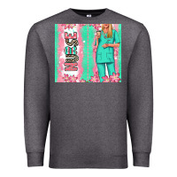 Charcoal Heather nurse  blonde woman Premium Sweatshirt - RanaPortraitStore