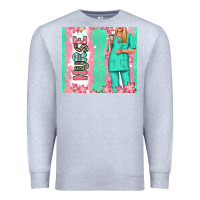 Heather Grey nurse  blonde woman Premium Sweatshirt - RanaPortraitStore