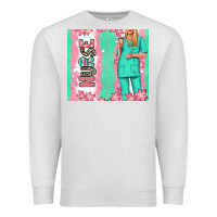 Oatmeal Heather nurse  blonde woman Premium Sweatshirt - RanaPortraitStore