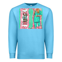 Ocean Blue nurse  blonde woman Premium Sweatshirt - RanaPortraitStore