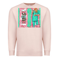 Pale Pink nurse  blonde woman Premium Sweatshirt - RanaPortraitStore