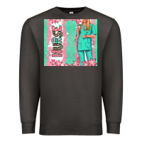 Smoke nurse  blonde woman Premium Sweatshirt - RanaPortraitStore